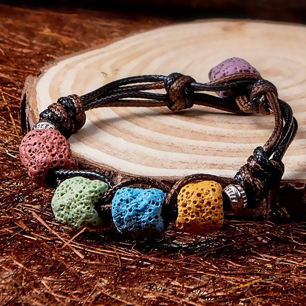 women adjustable volcanic lava stone bead bracelet yoga lava essential oil diffuser women bead braided bracelets bangle healing balance, Black
women adjustable volcanic lava stone bead bracelet yoga lava essential oil diffuser women bead braided bracelets bangle healing balance, Black