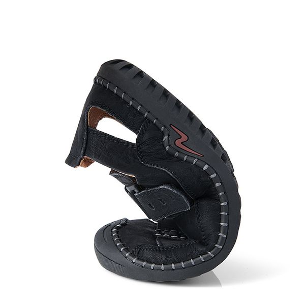 2020 new spring and summer mens large size sandals mens fashion leather beach shoes slipper large size mens shoes sewing, Black
2020 new spring and summer mens large size sandals mens fashion leather beach shoes slipper large size mens shoes sewing, Black