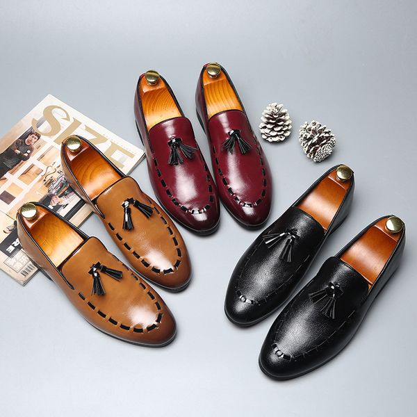 spring and autumn fashion casual leather shoes male foreign trade large size tide shoes male tassel leather, Black
spring and autumn fashion casual leather shoes male foreign trade large size tide shoes male tassel leather, Black