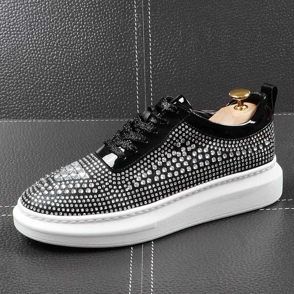 cuddlyiipanda men fashion casual board shoes summer leather hip hop personality crystal breathable walking shoes, Black
cuddlyiipanda men fashion casual board shoes summer leather hip hop personality crystal breathable walking shoes, Black