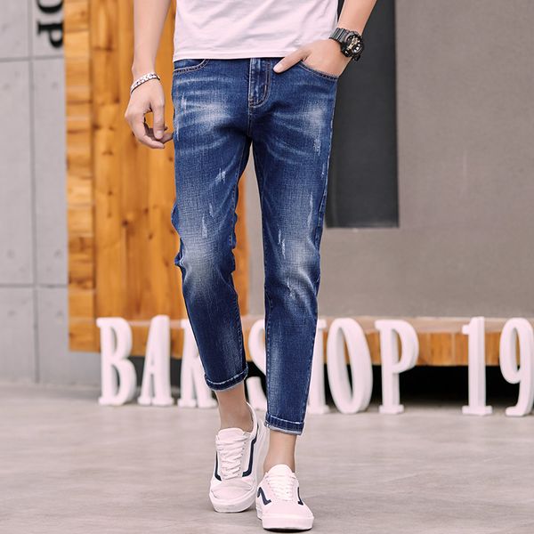mens jeans 2020 new fashion design teenage boys students love jeans ankle-length male slim fit denim pencil pants 27-36 #904, Blue
mens jeans 2020 new fashion design teenage boys students love jeans ankle-length male slim fit denim pencil pants 27-36 #904, Blue