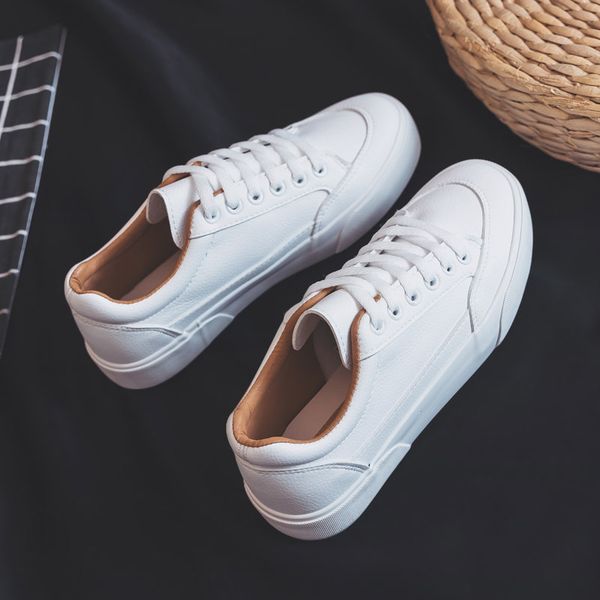 women white sneakers soft pu flats leather vulcanized shoes female casual comfort 2020 autumn spring woman fashion shoe ladies, Black
women white sneakers soft pu flats leather vulcanized shoes female casual comfort 2020 autumn spring woman fashion shoe ladies, Black