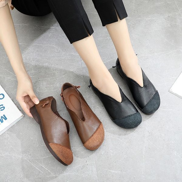 soft bottom women breathable non-slip genuine leather mother shoes comfort oxford shoes for women loafers moccasins, Black
soft bottom women breathable non-slip genuine leather mother shoes comfort oxford shoes for women loafers moccasins, Black