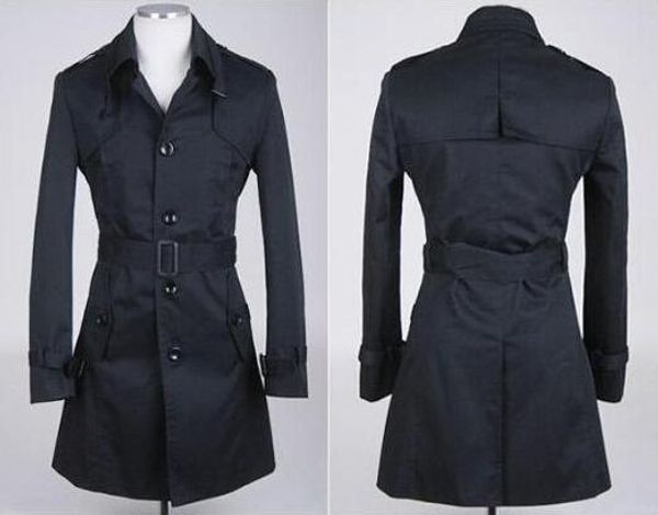 black teenage stand collar slim trench coat men fashion mens medium-long trench coat classic outerwear plus size s - 9xl, Tan;black
black teenage stand collar slim trench coat men fashion mens medium-long trench coat classic outerwear plus size s - 9xl, Tan;black