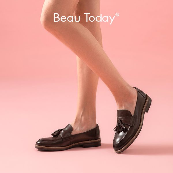 beautoday loafers women genuine cow leather fringes round toe slip on lady flats spring autumn casual shoes handmade 27261, Black
beautoday loafers women genuine cow leather fringes round toe slip on lady flats spring autumn casual shoes handmade 27261, Black