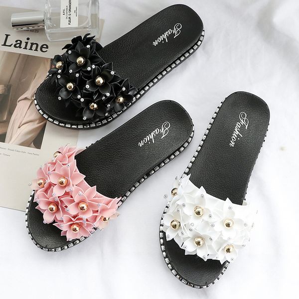 swyivy pvc floral women slippers summer shoes flat slippers non-slip open-toe ladies outside beach shoes plus size flip flops, Black
swyivy pvc floral women slippers summer shoes flat slippers non-slip open-toe ladies outside beach shoes plus size flip flops, Black