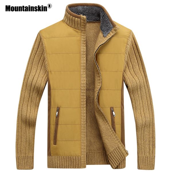 men's sweaters mountainskin men winter warm fleece knitted sweater autumn jackets cardigan coats male clothing casual knitwear sa848, White;black 
men's sweaters mountainskin men winter warm fleece knitted sweater autumn jackets cardigan coats male clothing casual knitwear sa848, White;black