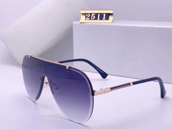 fashion mens designer polarized sunglasses womens 2511 sun glasses uv400 sunglasses with case and box, White;black