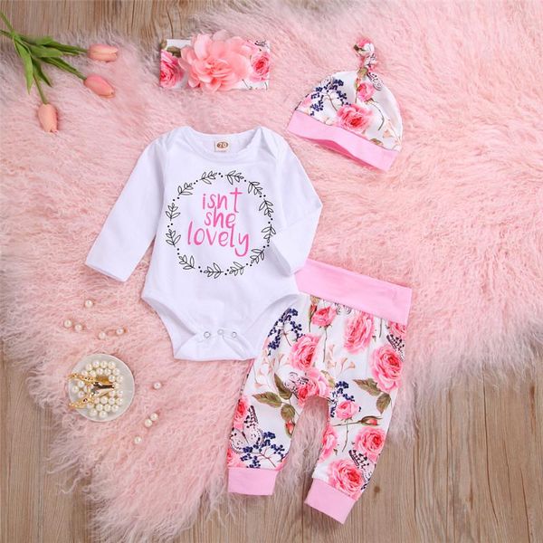 новорожденного девушка одежда письмо печать с длинным рукавом romper tops цветочный печати длинные брюки оголовье hat 4шт эпикировка set, White
новорожденного девушка одежда письмо печать с длинным рукавом romper tops цветочный печати длинные брюки оголовье hat 4шт эпикировка set, White