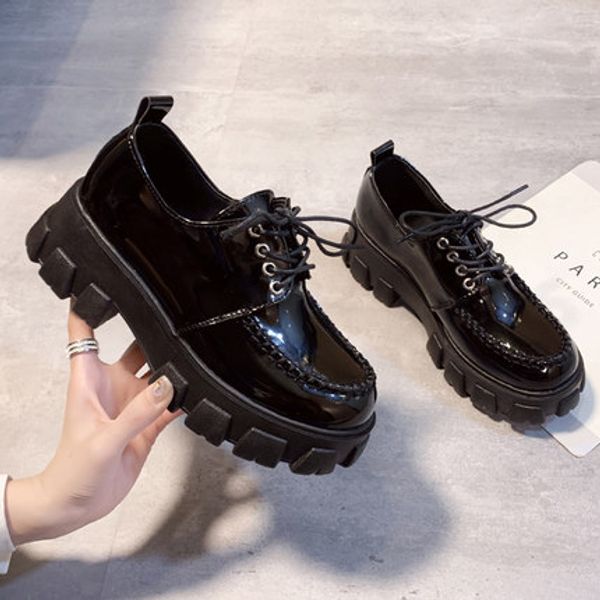 trifle shoes ins super fire net celebrity wild lace-up british style gear platform shoes black patent leather small leather shoe
trifle shoes ins super fire net celebrity wild lace-up british style gear platform shoes black patent leather small leather shoe