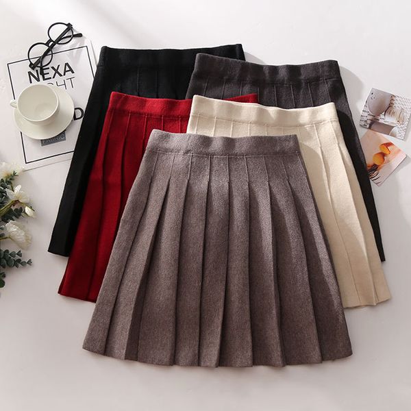 skirts autumn winter women mini knitted skirt korean high waist pleated knit sweater short spodnica ropa mujer student, Black
skirts autumn winter women mini knitted skirt korean high waist pleated knit sweater short spodnica ropa mujer student, Black