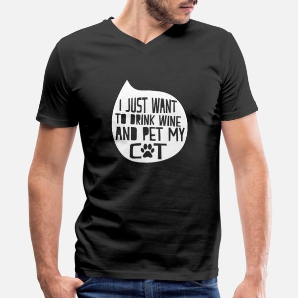 drink wine and pet my cat t shirt men printing cotton round collar gents cute new style spring normal shirt
drink wine and pet my cat t shirt men printing cotton round collar gents cute new style spring normal shirt