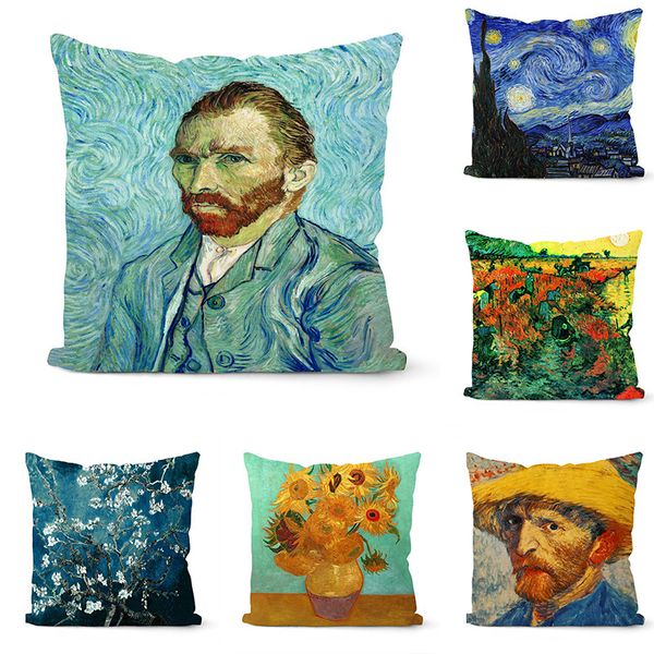 van gogh oil painting cushion cover sofa home decorative pillow covers sunflower self-portrait starry sky print pillowcase
van gogh oil painting cushion cover sofa home decorative pillow covers sunflower self-portrait starry sky print pillowcase