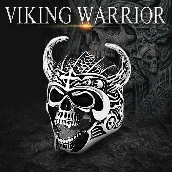 beier 316l stainless steel viking warrior skull rings amulet for men scandinavian nordic god of war fashion biker jewelry lr692, Golden;silver
beier 316l stainless steel viking warrior skull rings amulet for men scandinavian nordic god of war fashion biker jewelry lr692, Golden;silver