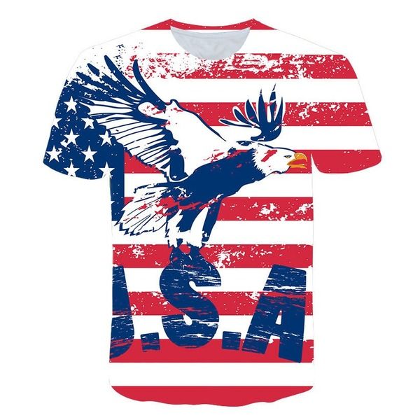 eagle pattern 3d digital print summer men's t-shirt round collar short sleeve shirts for male designers, Black
eagle pattern 3d digital print summer men's t-shirt round collar short sleeve shirts for male designers, Black
