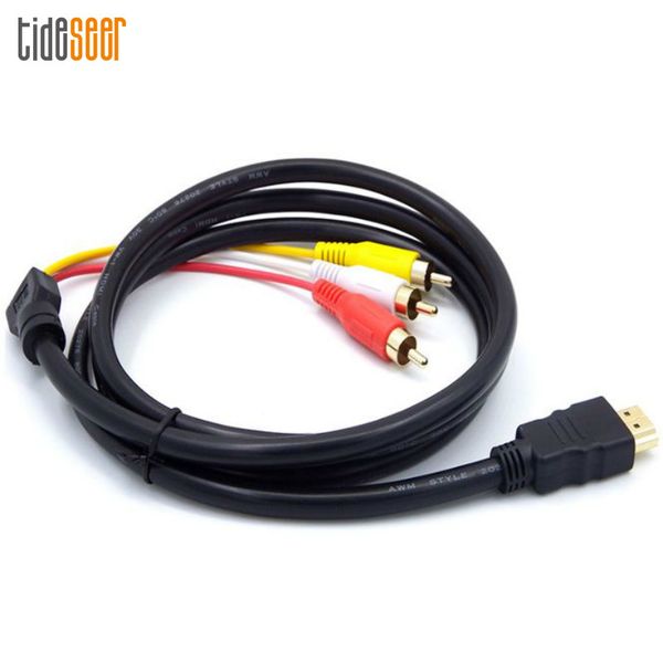 100pcs 1080p 1.5m 5ft hdmi to 3rca cable hdmi to av connector gold plated audio cables for dvd hdtv lcd pc projector tablet
100pcs 1080p 1.5m 5ft hdmi to 3rca cable hdmi to av connector gold plated audio cables for dvd hdtv lcd pc projector tablet