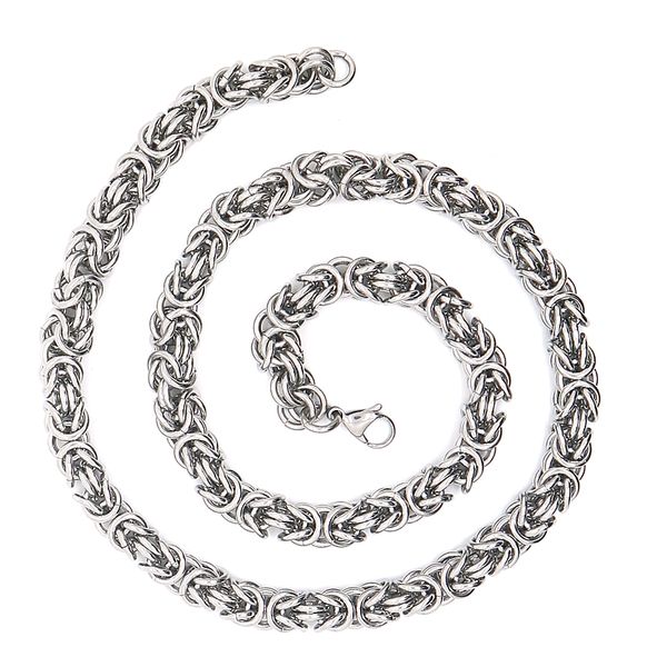 new arrival men's 316l stainless steel classic cool chain biker party necklace, Silver 
new arrival men's 316l stainless steel classic cool chain biker party necklace, Silver