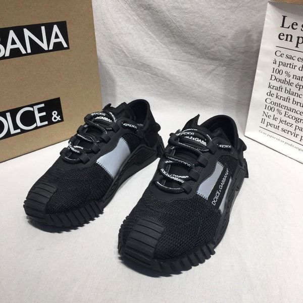 2020 v2 fashion trend mens designer shoes leather breathable luxury shoes lace-up casual hiker shoes mens sneakers, Black