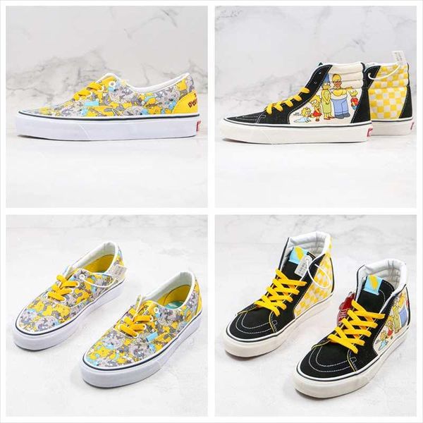 2020 new canvas shoes simpsons cartoon graffiti anime sk8 yellow black men women high-low-casual skateboard shoes
2020 new canvas shoes simpsons cartoon graffiti anime sk8 yellow black men women high-low-casual skateboard shoes