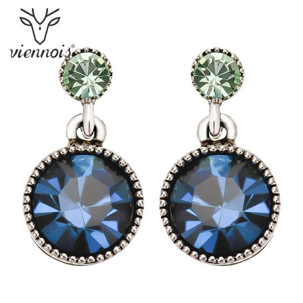 viennois trendy dangle earrings for women blue color round crystal drop earrings korean fashion jewelry, Silver
viennois trendy dangle earrings for women blue color round crystal drop earrings korean fashion jewelry, Silver