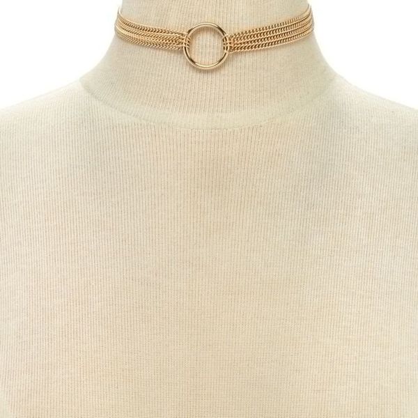 fashion jewelry stainless steel circle multi-layer diy necklace for women gold color chain choker, Silver
fashion jewelry stainless steel circle multi-layer diy necklace for women gold color chain choker, Silver