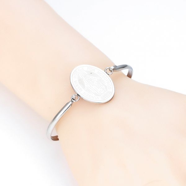 3um new pattern stainless steel necklace of retro virgin lady for men and women 6.2cm, Black
3um new pattern stainless steel necklace of retro virgin lady for men and women 6.2cm, Black