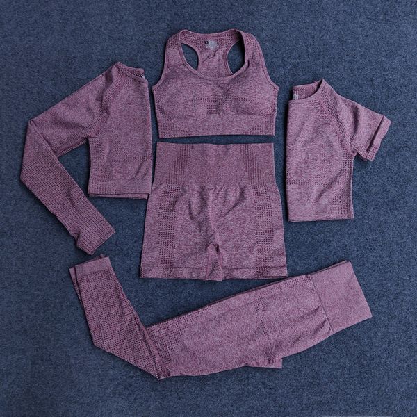 3/5pcs seamless women yoga set workout sportswear gym clothing fitness long sleeve crop high waist leggings sports suits, White;red
3/5pcs seamless women yoga set workout sportswear gym clothing fitness long sleeve crop high waist leggings sports suits, White;red