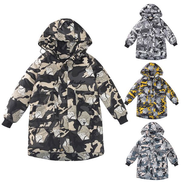 baby boys' winter coat korean 4-11 years old thick camouflage long down cotton hooded cotton clothes outdoor windbreaker, Blue;gray
baby boys' winter coat korean 4-11 years old thick camouflage long down cotton hooded cotton clothes outdoor windbreaker, Blue;gray