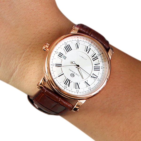 reloj hombre 2020 new sport series automatic wrist watch men watches genuine leather strap calendar mechanical watch man clock, Slivery;brown 
reloj hombre 2020 new sport series automatic wrist watch men watches genuine leather strap calendar mechanical watch man clock, Slivery;brown