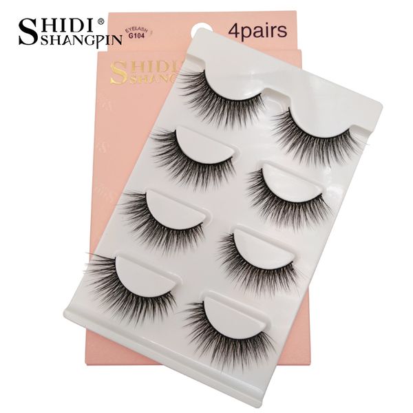 false eyelashes shidishangpin 4 pairs mink 3d lashes natural long makeup volume hair cilios g104
false eyelashes shidishangpin 4 pairs mink 3d lashes natural long makeup volume hair cilios g104