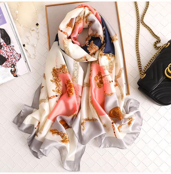 luxury silk scarf women soft sjaal hijab scarves shawls boho echarpe foulard femme plus size 180*90cm sfn516, Blue;gray
luxury silk scarf women soft sjaal hijab scarves shawls boho echarpe foulard femme plus size 180*90cm sfn516, Blue;gray