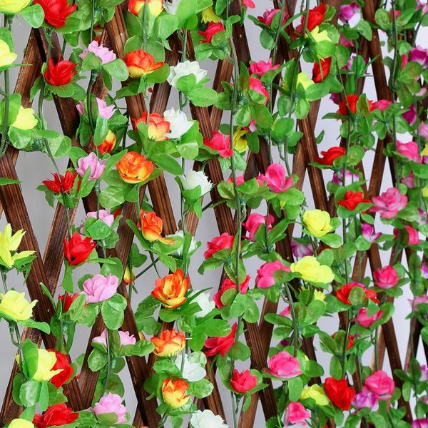 8 color artificial simulation rose flower home decoration holiday celebration ivy vine hanging garland wedding fence decor
8 color artificial simulation rose flower home decoration holiday celebration ivy vine hanging garland wedding fence decor