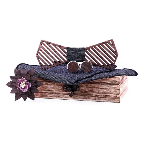 strip wooden bow tie handkerchief set men's bowtie wood carved and box bow tie bowtie ties for men gravata cravate black, Blue;purple
strip wooden bow tie handkerchief set men's bowtie wood carved and box bow tie bowtie ties for men gravata cravate black, Blue;purple