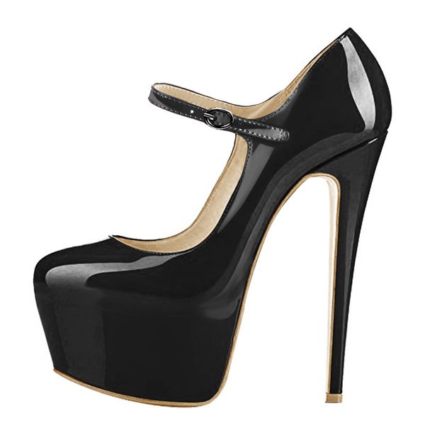 richealnana women's platform mary jane ankle strap stiletto pumps 16cm thin high heels dress buckle shoes big size eu35-eu46, Black
richealnana women's platform mary jane ankle strap stiletto pumps 16cm thin high heels dress buckle shoes big size eu35-eu46, Black