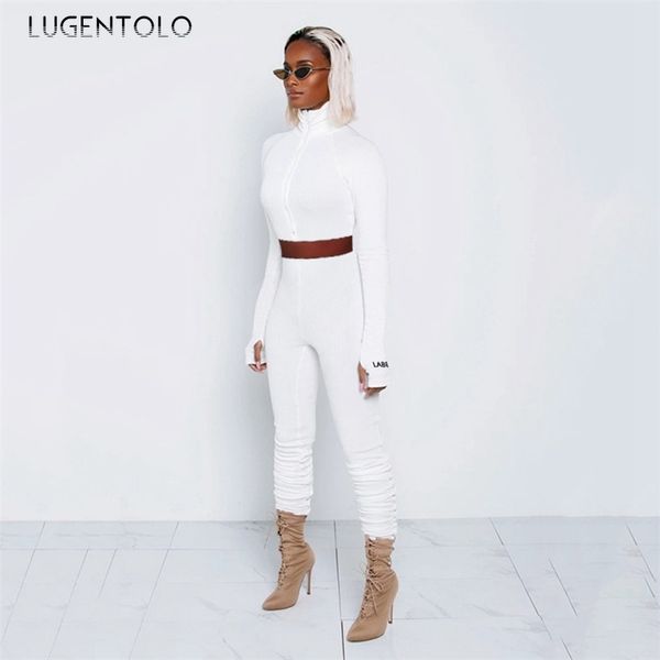 women's tracksuits lugentolo women two piece set autumn stripe slim solid long sleeve zipper pleated pencil pants female casual, Gray
women's tracksuits lugentolo women two piece set autumn stripe slim solid long sleeve zipper pleated pencil pants female casual, Gray