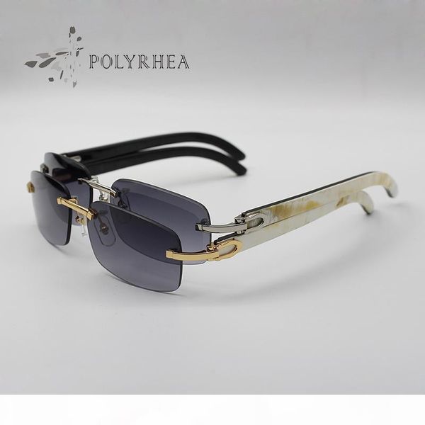 new luxury sun glasses natural texture buffalo horn glasses rimless men women sunglasses brand designer white inside black buffalo horn, White;black
new luxury sun glasses natural texture buffalo horn glasses rimless men women sunglasses brand designer white inside black buffalo horn, White;black