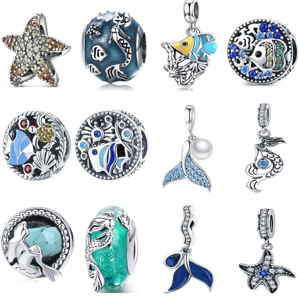 bisaer dropshipping 925 sterling silver mermaid tail starfish tropical fish beads charms fit charm bracelets silver 925 jewelry
bisaer dropshipping 925 sterling silver mermaid tail starfish tropical fish beads charms fit charm bracelets silver 925 jewelry