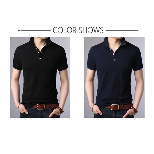 browon fashion man t shirt summer 2020 all-match short sleeve turn-down collar sold color slim fit business men tshirt t200528, White;black
browon fashion man t shirt summer 2020 all-match short sleeve turn-down collar sold color slim fit business men tshirt t200528, White;black
