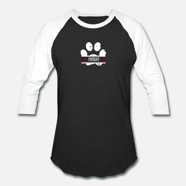 pomsky dog paw print t shirt men print cotton euro size s-3xl outfit sunlight new style spring unique shirt