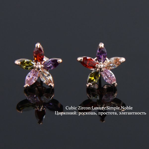 luxury multicolor zircon flower cute stud earrings for women with silver color crystal girl party ear studs fashion jewelry 2020, Golden;silver
luxury multicolor zircon flower cute stud earrings for women with silver color crystal girl party ear studs fashion jewelry 2020, Golden;silver