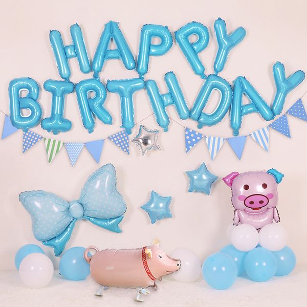 birthday party украшения piggy unicorn алюминиевая пленка украшения шар combination пакет "с днем рождения" письмо balloon xd23836 
birthday party украшения piggy unicorn алюминиевая пленка украшения шар combination пакет "с днем рождения" письмо balloon xd23836