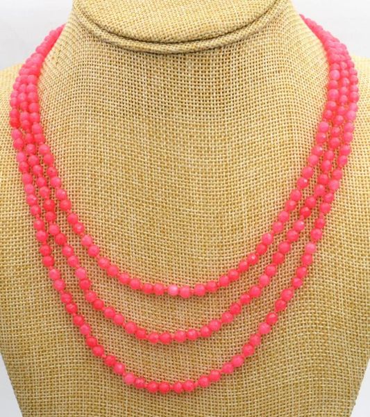 chains sell hand knotted 3 rows 4mm faceted blue pink green stone bead necklace 17-19 " fashion jewelry, Silver
chains sell hand knotted 3 rows 4mm faceted blue pink green stone bead necklace 17-19 " fashion jewelry, Silver