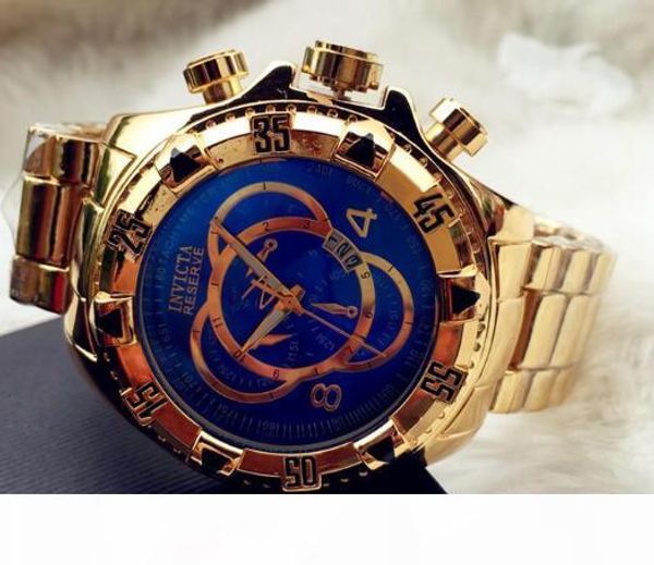 

swiss cosc brand designer logo very large rotating dial super quality men's watch tungsten steel multifunction gold quartz watch, Slivery;brown