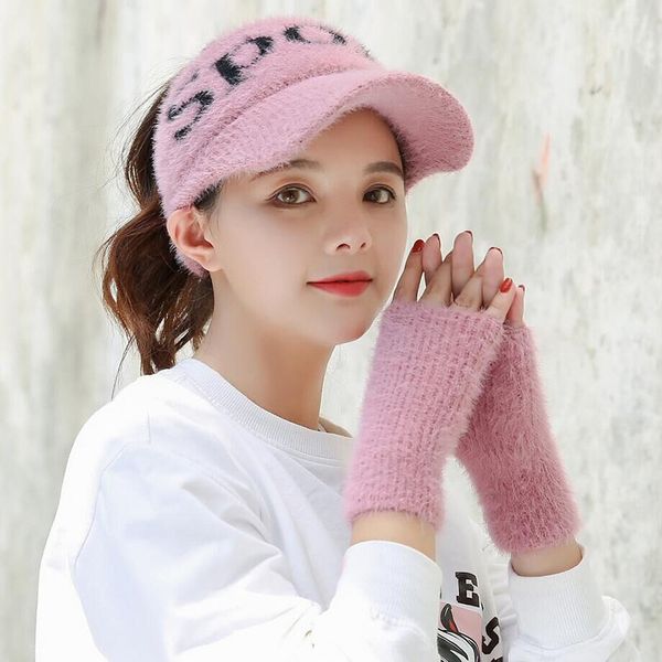 autumn and winter female gloves skullies ski cap beanie knitting baseball hats women winter eye protection visor cap, Blue;gray
autumn and winter female gloves skullies ski cap beanie knitting baseball hats women winter eye protection visor cap, Blue;gray