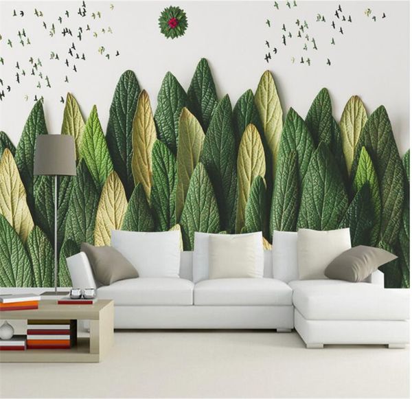 3d green leaves green creative new chinese style sofa background wall custom large fresco non - woven wallpaper
3d green leaves green creative new chinese style sofa background wall custom large fresco non - woven wallpaper