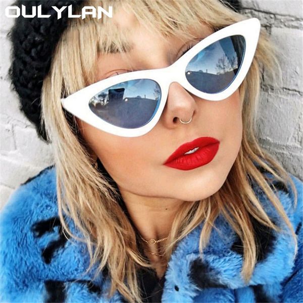 oulylan fashion cat eye sunglasses women small mirror black triangle vintage sun glasses ladies colorful eyewear uv400, White;black
oulylan fashion cat eye sunglasses women small mirror black triangle vintage sun glasses ladies colorful eyewear uv400, White;black
