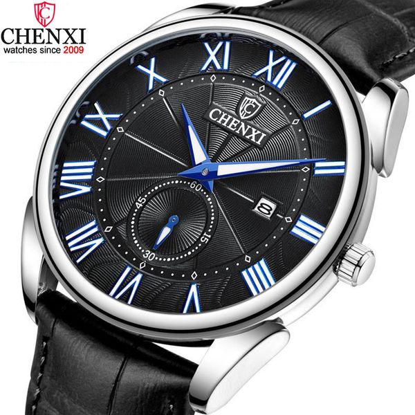 unique casual men's watch chenxi brand roman numerals swatch night light pointer fashion sport male quartz wristwatch black, Slivery;brown
unique casual men's watch chenxi brand roman numerals swatch night light pointer fashion sport male quartz wristwatch black, Slivery;brown