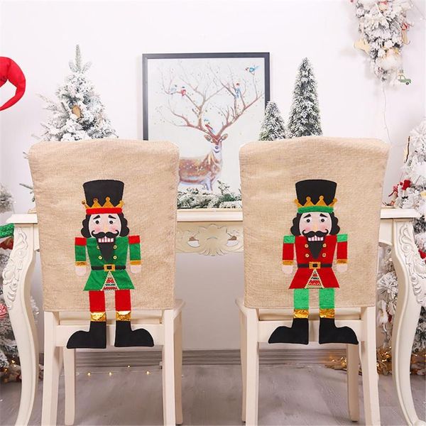 christmas chair back cover cartoon nutcracker soldier chair cover for home new year decor christmas decoration
christmas chair back cover cartoon nutcracker soldier chair cover for home new year decor christmas decoration