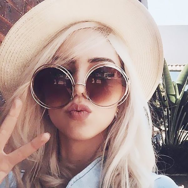 sunglasses brand designer vintage steampunk round women circle gradient oversized sun glasses for female mirror shades uv400, White;black
sunglasses brand designer vintage steampunk round women circle gradient oversized sun glasses for female mirror shades uv400, White;black
