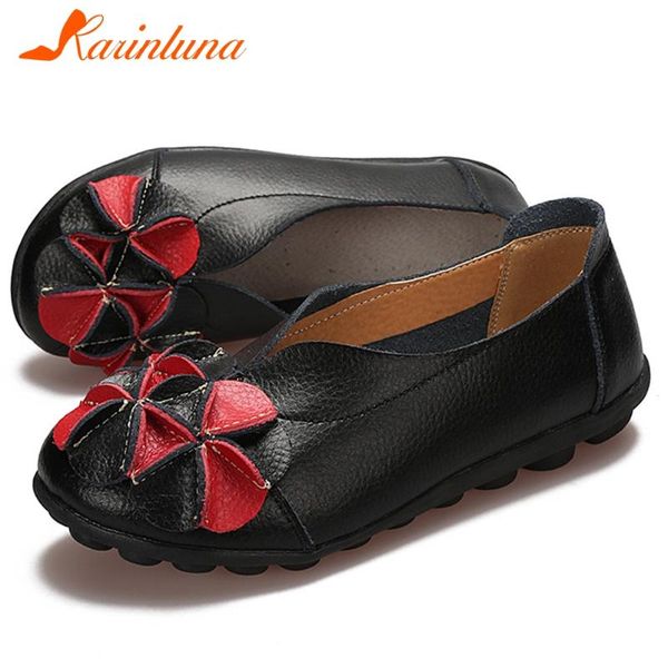 karin big size 34-44 new ladies casual loafers fashion flower shallow spring flats women genuine split leather shoes woman, Black
karin big size 34-44 new ladies casual loafers fashion flower shallow spring flats women genuine split leather shoes woman, Black
